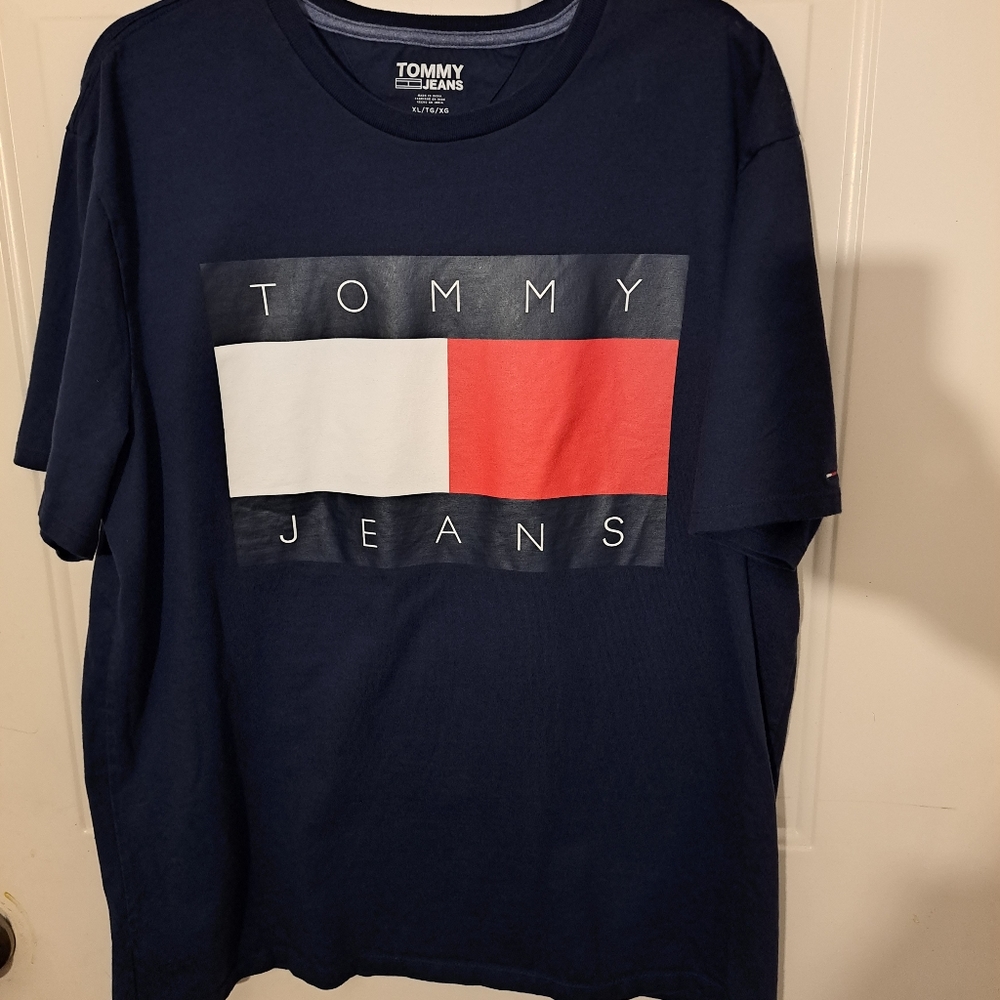Tommy Hilfiger Men's Short Sleeve Tommy Jeans Flag XL - Picture 5 of 5